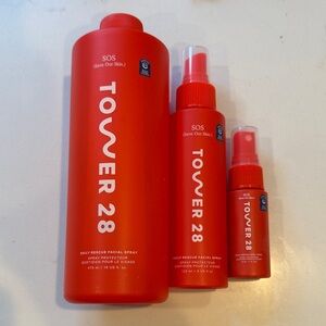 New Tower 28 SOS Facial Spray Trio 2 sizes + refill